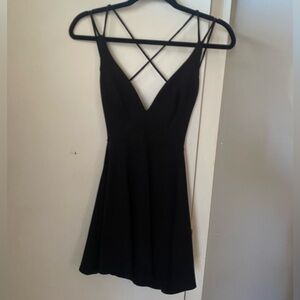 Lulu's Black Backless Dress